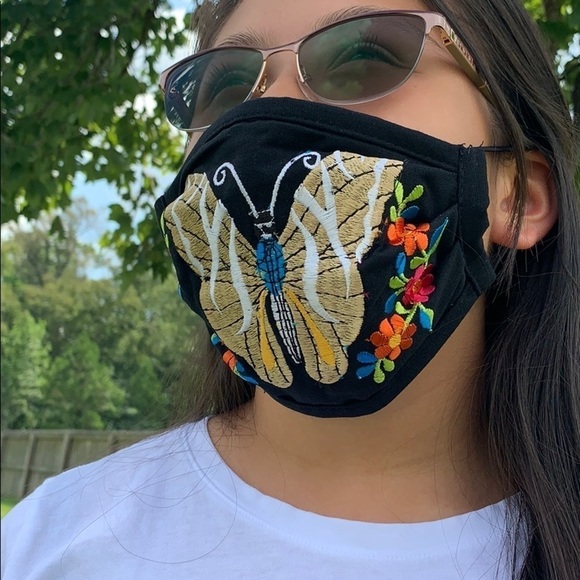 - Reusable Handmade face mask embroided Mexi…. - Picture 3 of 5